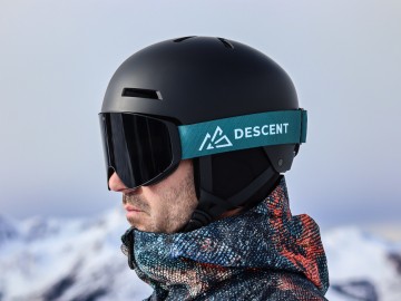 Descent goggle - The Shield [textured green - black lens]