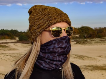 Fleece nekwarmer - Black panther