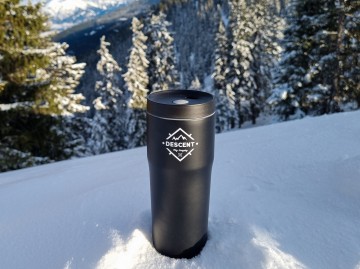 RVS Thermosbeker - Zwart/Wit