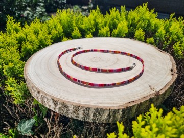 Zonnebrilkoordje - Aztek koord rood