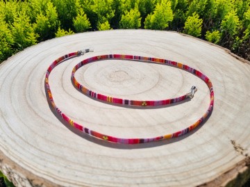 Zonnebrilkoordje - Aztek koord rood zonnebrilkoordje aztek rood 03