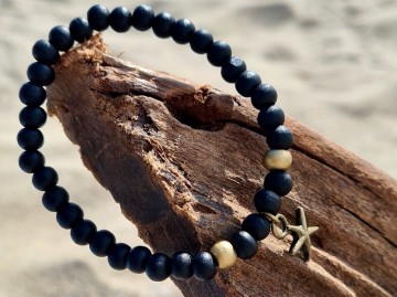 Dames armbandje - Seastar black