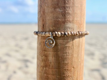 Kokos armbandjes - Natural wave | Brown [set van 2]