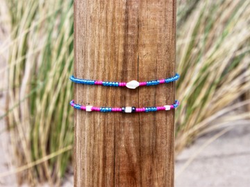 Enkelbandjes blue pink 1/3