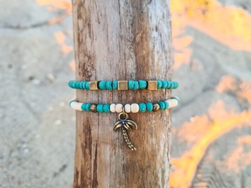 Kokos armbandjes - Coconuts [set van 2]