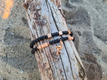 Kokos armbandjes - Flamingo [set van 2]