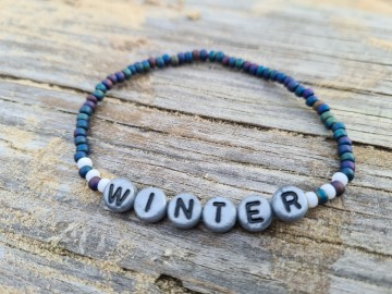 Dames armbandje - Snow Winter [Set van 2]