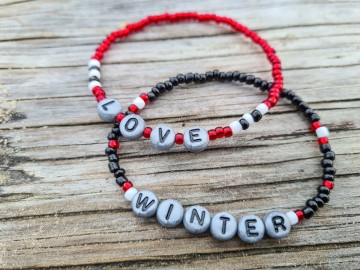 Dames armbandje - Love Winter & Snow [Set van 3]