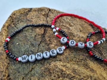 Dames armbandje - Love Winter & Snow [Set van 3]