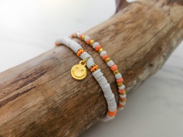 Set van 2 armbandjes - Smile!