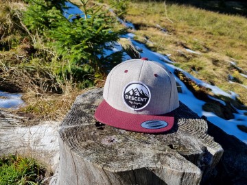 Cap - Grey/Burgundy [flexfit]