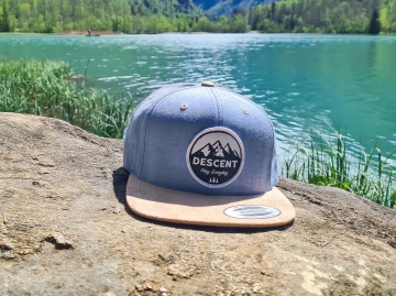 Cap - Blue/Beige Suede