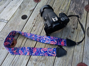 Camera riem [flowers]