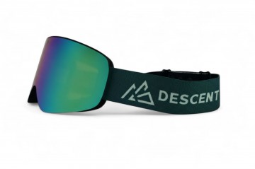 Descent goggle   the cloud textured green   green close up