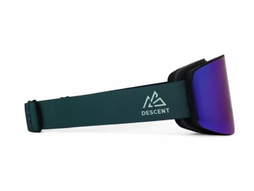 Descent goggle   the cloud textured green   green zijaanzicht rechts