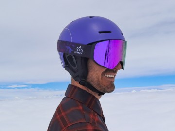 Descent goggle - The Shield [Purple haze]
