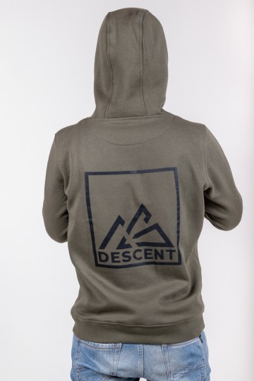 Hooded Sweater Olive/black [unisex]