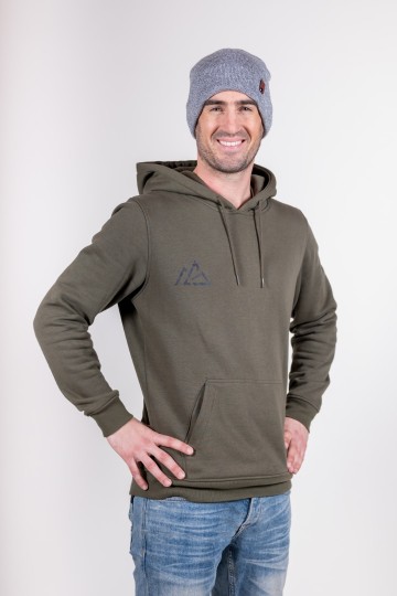 Hooded Sweater Olive/black [unisex]