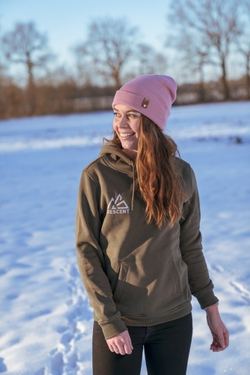 Hoodie Olive/Pink [womens fit]