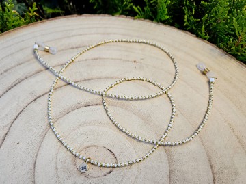 Zonnebrilkoordje - witgoud