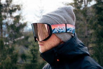 Descent goggle - The Shield [silver-pink]