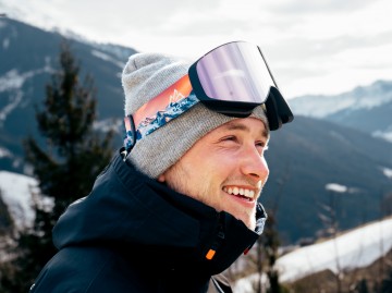 Descent goggle - The Shield [silver-pink]