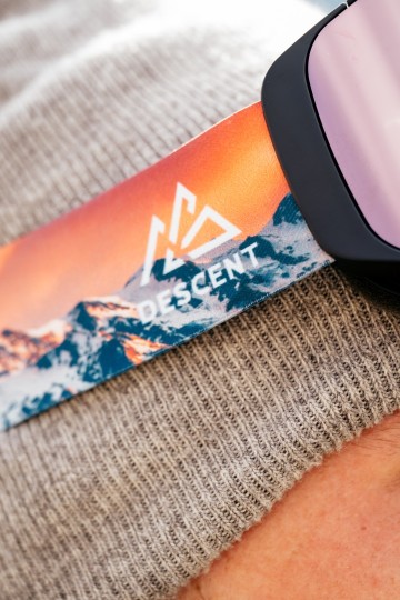 Descent goggle - The Shield [silver-pink]