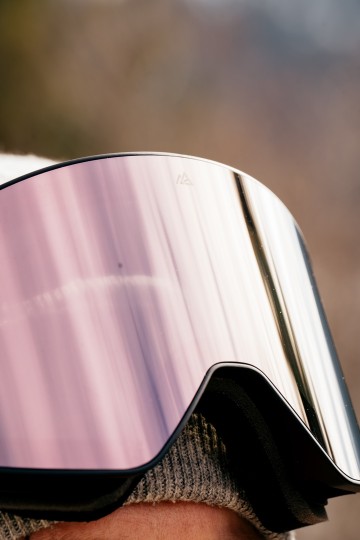 Descent goggle - The Shield [silver-pink]