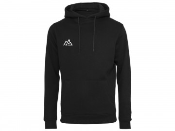 Hooded Sweater Black/White front [unisex]