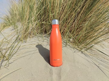 RVS waterfles oranje