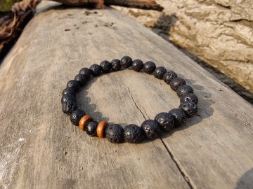 Heren armband - Lava feelds