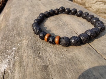 Heren armband - Lava feelds
