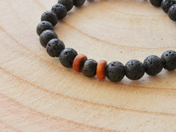 Heren armband - Lava feelds