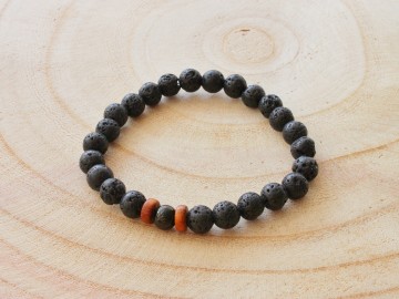 Heren armband - Lava feelds