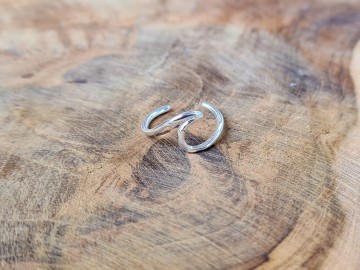 Earcuff - wave [zilver]