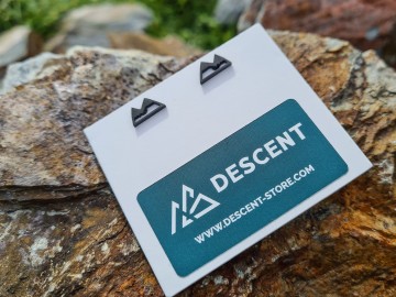 Oorbellen - kleine bergjes [zwart]