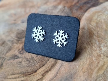 Oorbellen - CristalClear Snowflaes [zilver]