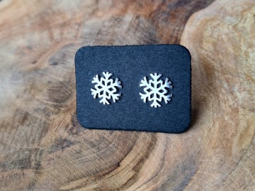 Oorbellen - CristalClear Snowflaes [zilver]