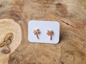 Oorbellen - Little Palmtrees [rose]
