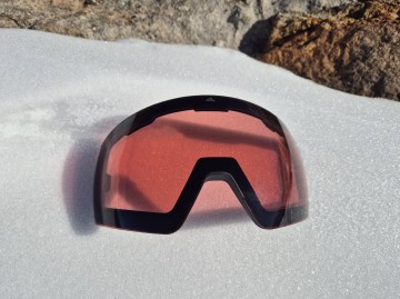 Descent goggle - The Panorama [Blackout] - Slecht weer lens S1 Roze