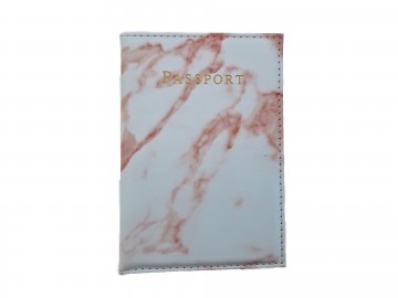 Paspoorthoes - marmerlook roze