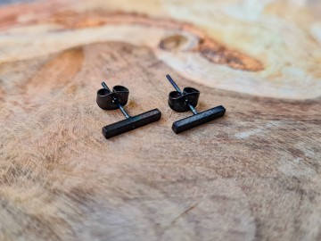 Oorbellen - Black stripes