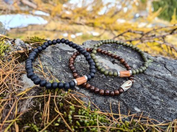 Heren armband - Black peaks