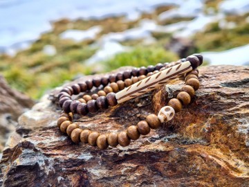 Heren armband Bones & Skull