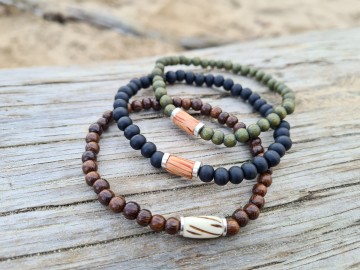 Heren armband - Black peaks