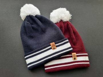 Muts - Urban [donker rood en navy blauw]