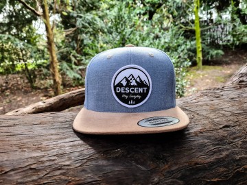 Cap - Blue/Beige Suede