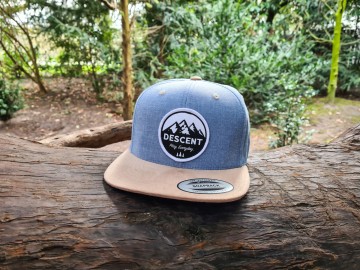 Cap - Blue/Beige Suede