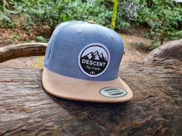 Cap - Blue/Beige Suede