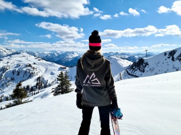 Hoodie Olive/Pink [womens fit]